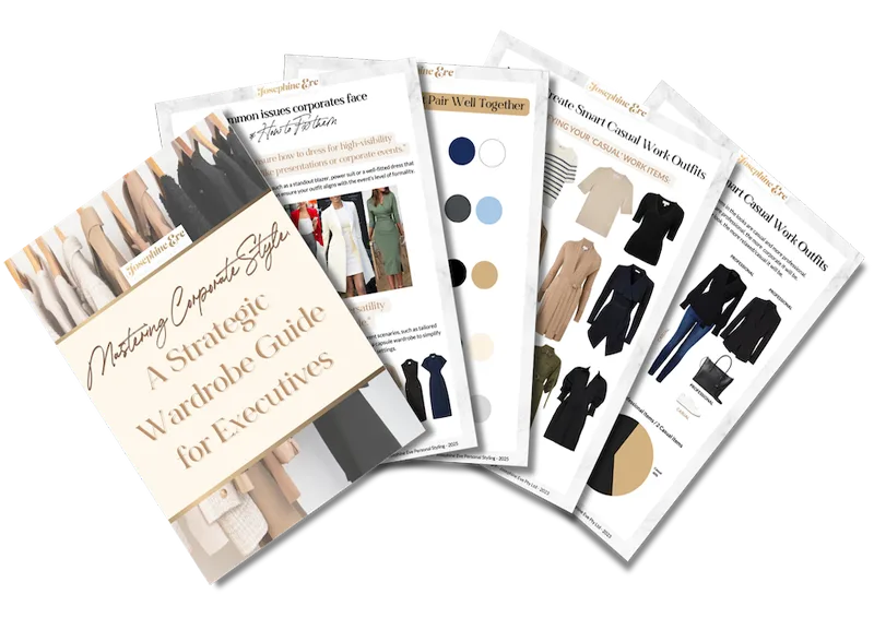 The Mastering Corporate Style guide shown on a tablet and as a printed booklet